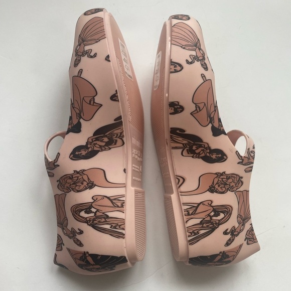 MINI MELISSA Disney Princess Mary Janes size 3. Cinderella,Moana,Ariel jasmine - Picture 5 of 9